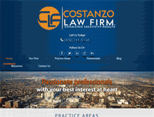 Tablet Screenshot of costanzo-law.com